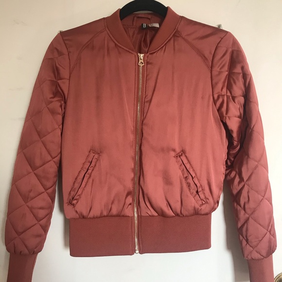 Short Fitted Bomber Jacket - Picture 4 of 5